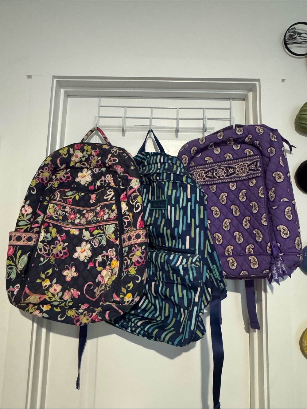 Set of 3 vintage Vera Bradley backpacks